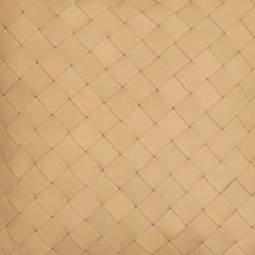 Kissen "Web Leather" beige material_farbe