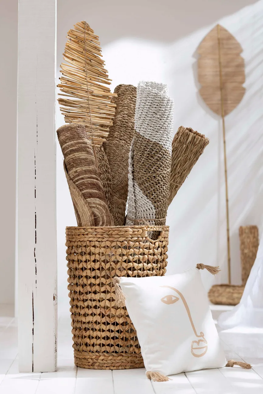 Dekoobjekt "Blatt" natur S milieu