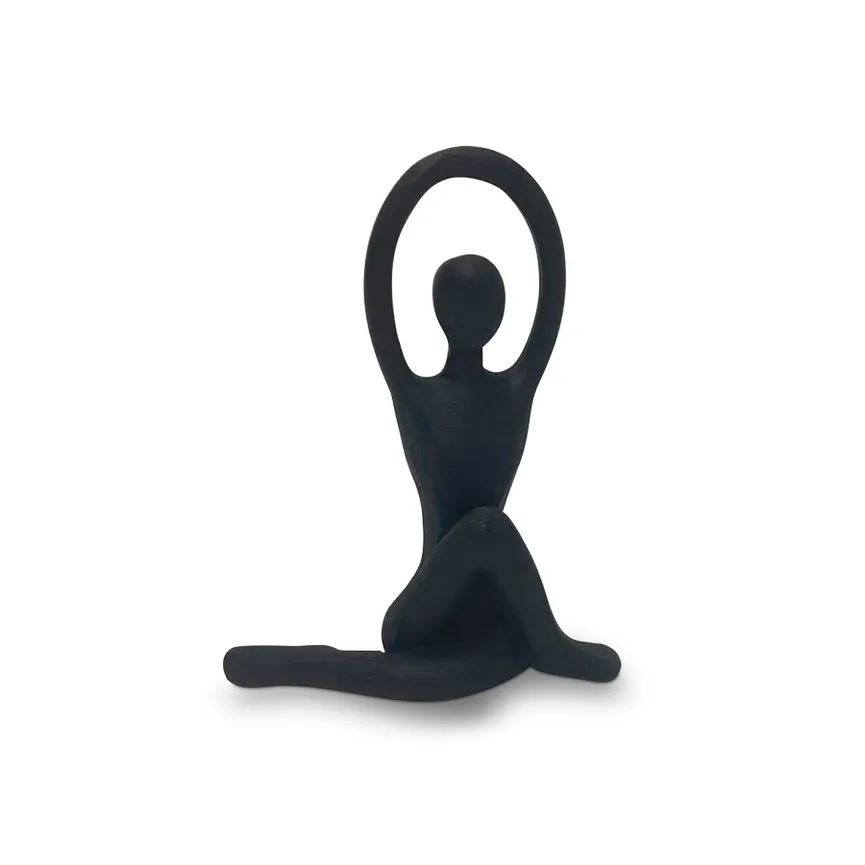 Figur "Yoga" S schwarz hauptaufnahme