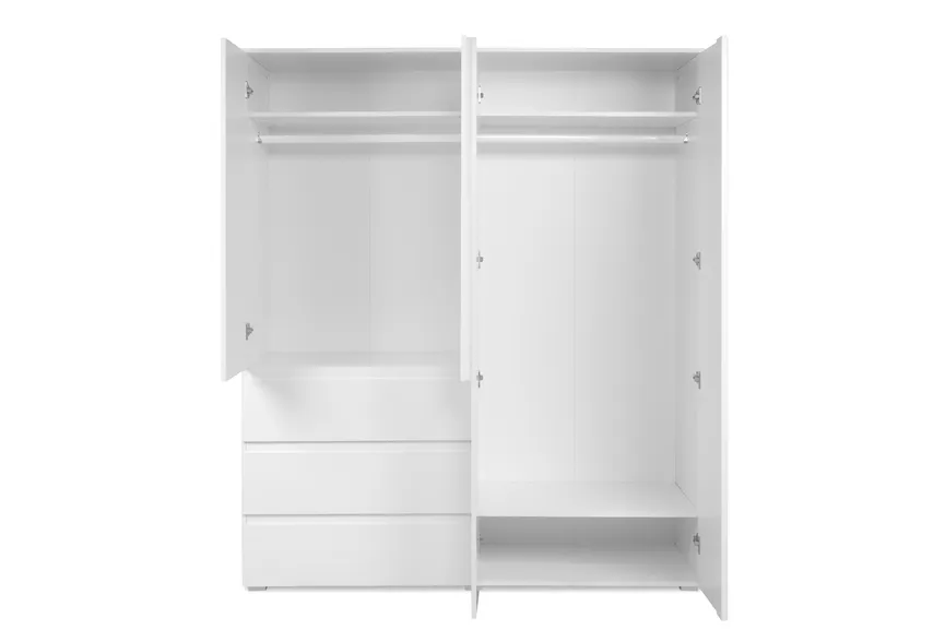 Kleiderschrank 4-trg. detail