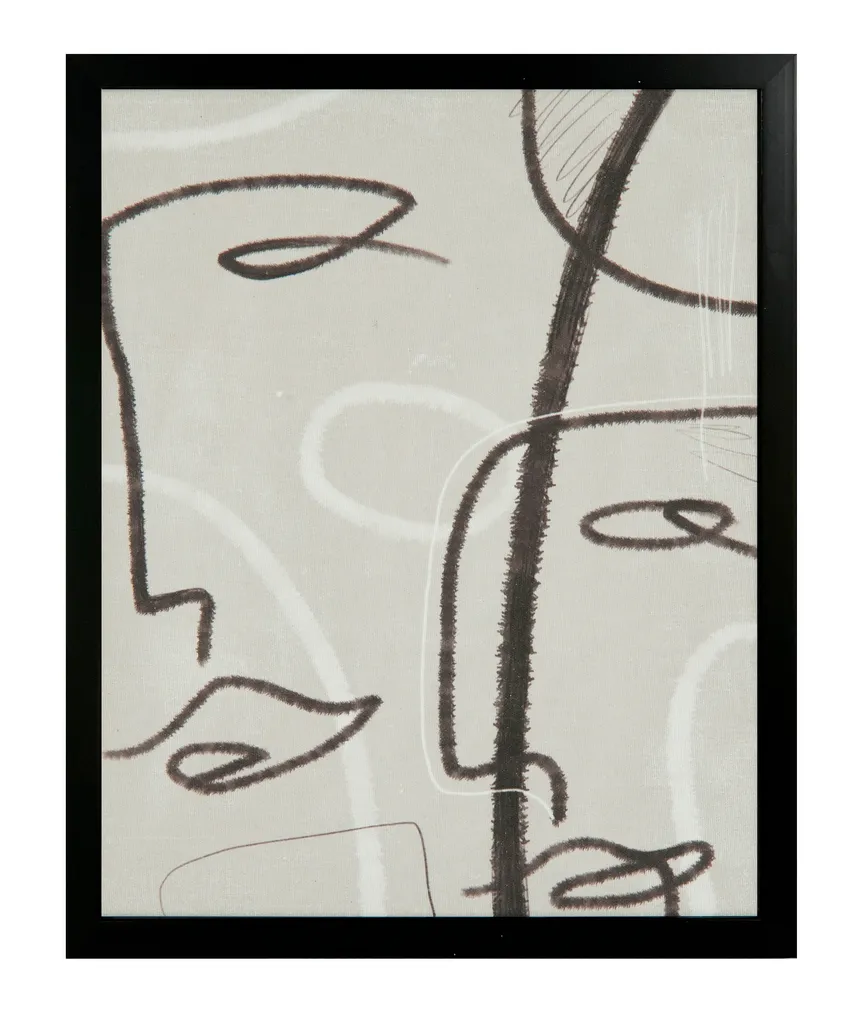 Leinwanddruck "Faces" 2-tlg. detail