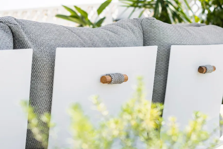 ***Lounge klein White/SoftGrey detail