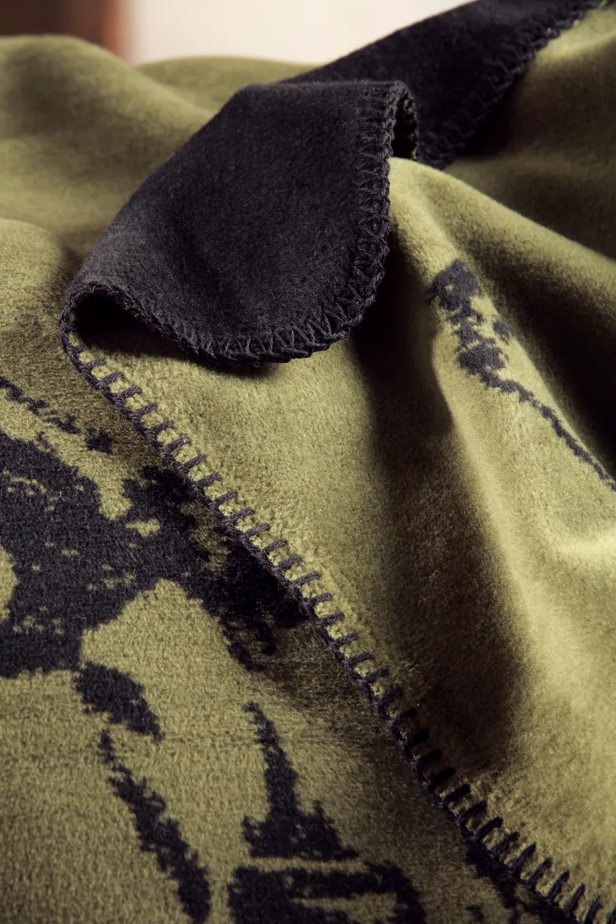Wohndecke Deer Green detail