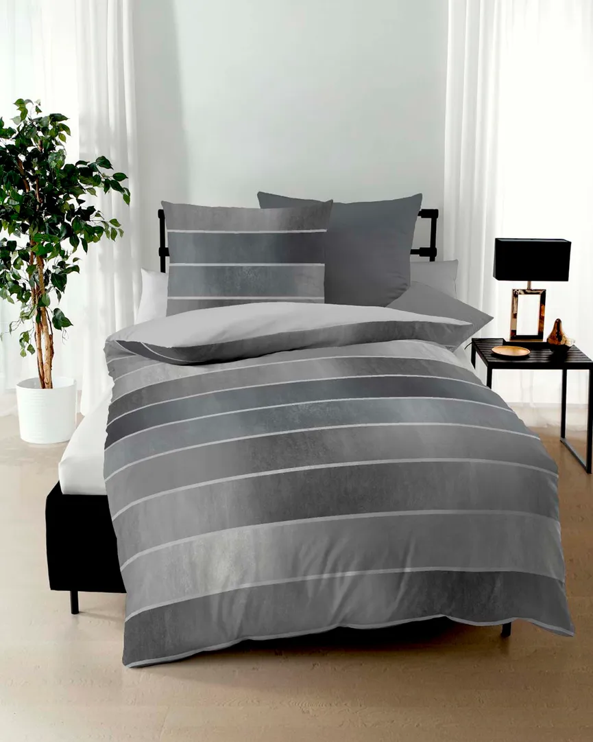 Satin-Bettw.Timeless 135x200 milieu