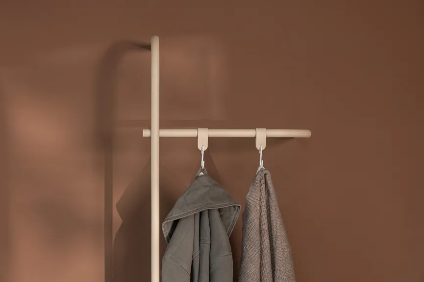 Wandgarderobe detail