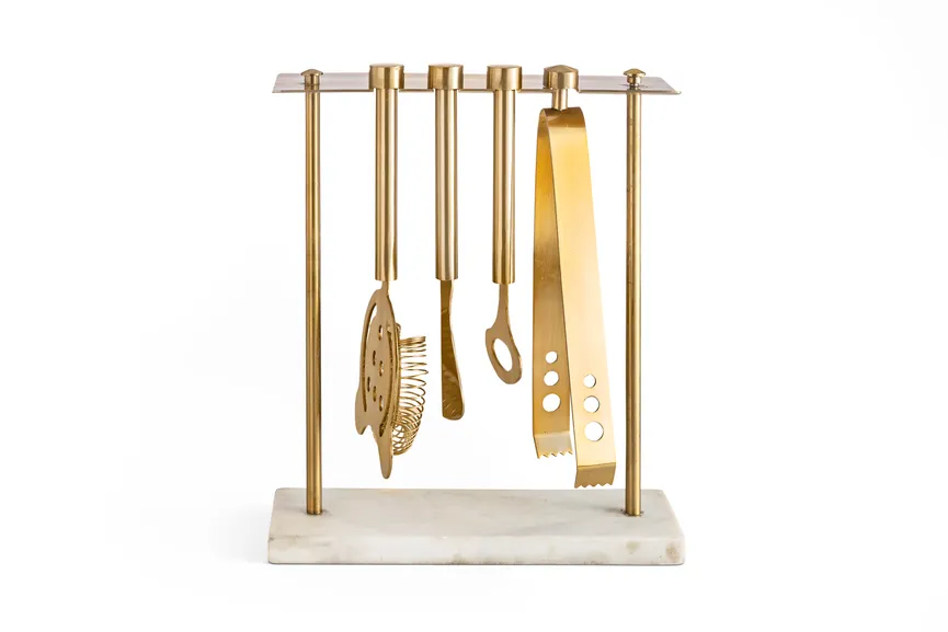 Bar Tool-Set 5-tlg. gold hauptaufnahme