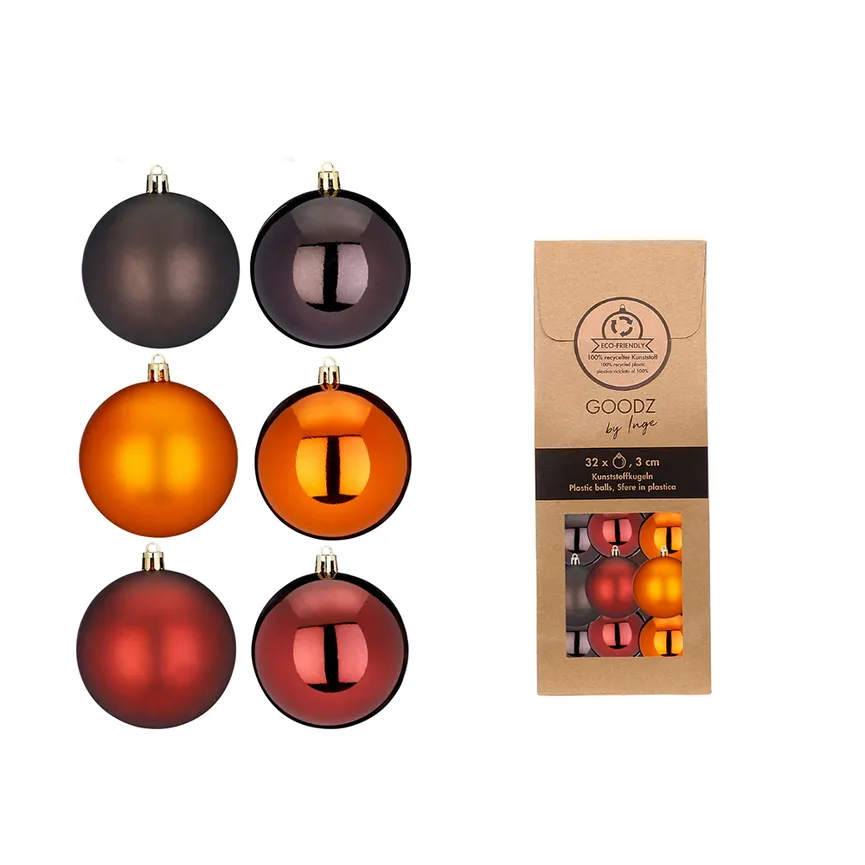 Kugel rot-orange, 32er Set hauptaufnahme