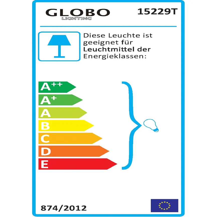 Tischleuchte "Clarke" energielabel