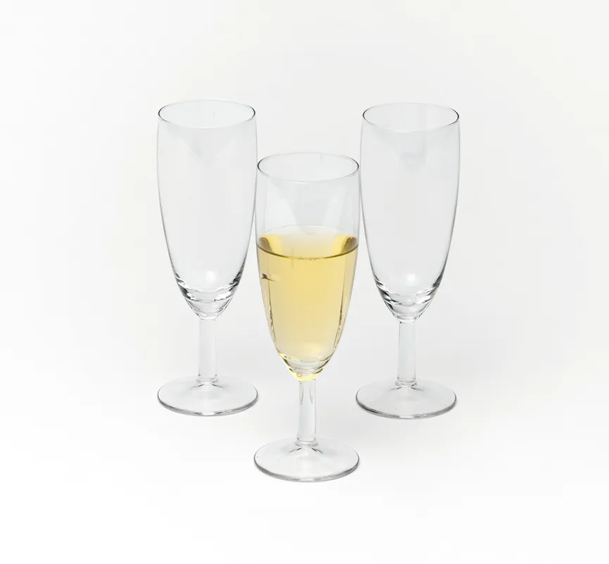 Sektglas 100 ml mit Eichstrich detail