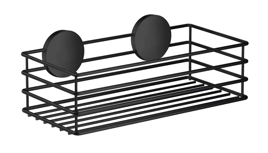 Duschkorb Edelstahl BB schwarz hauptaufnahme