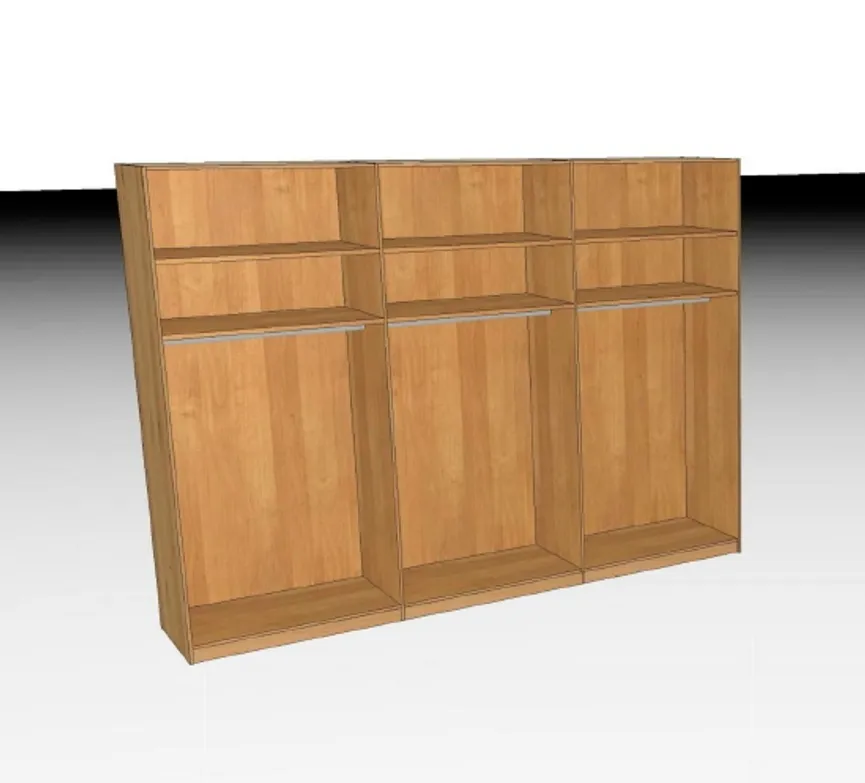 Schwebetürenschrank detail