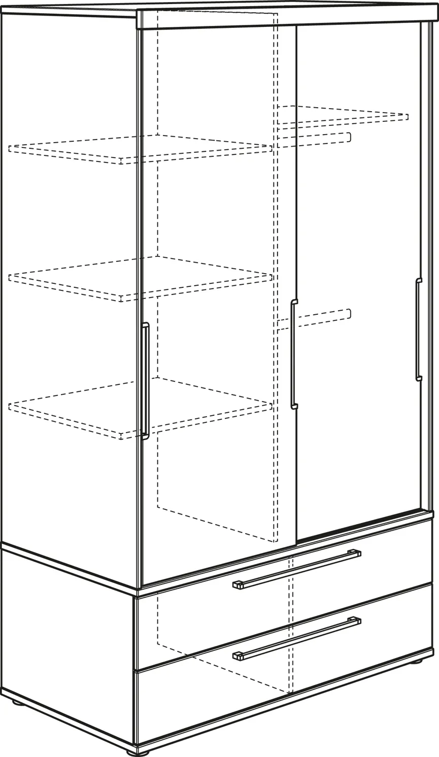 Schiebetürenschrank 2-trg. detail