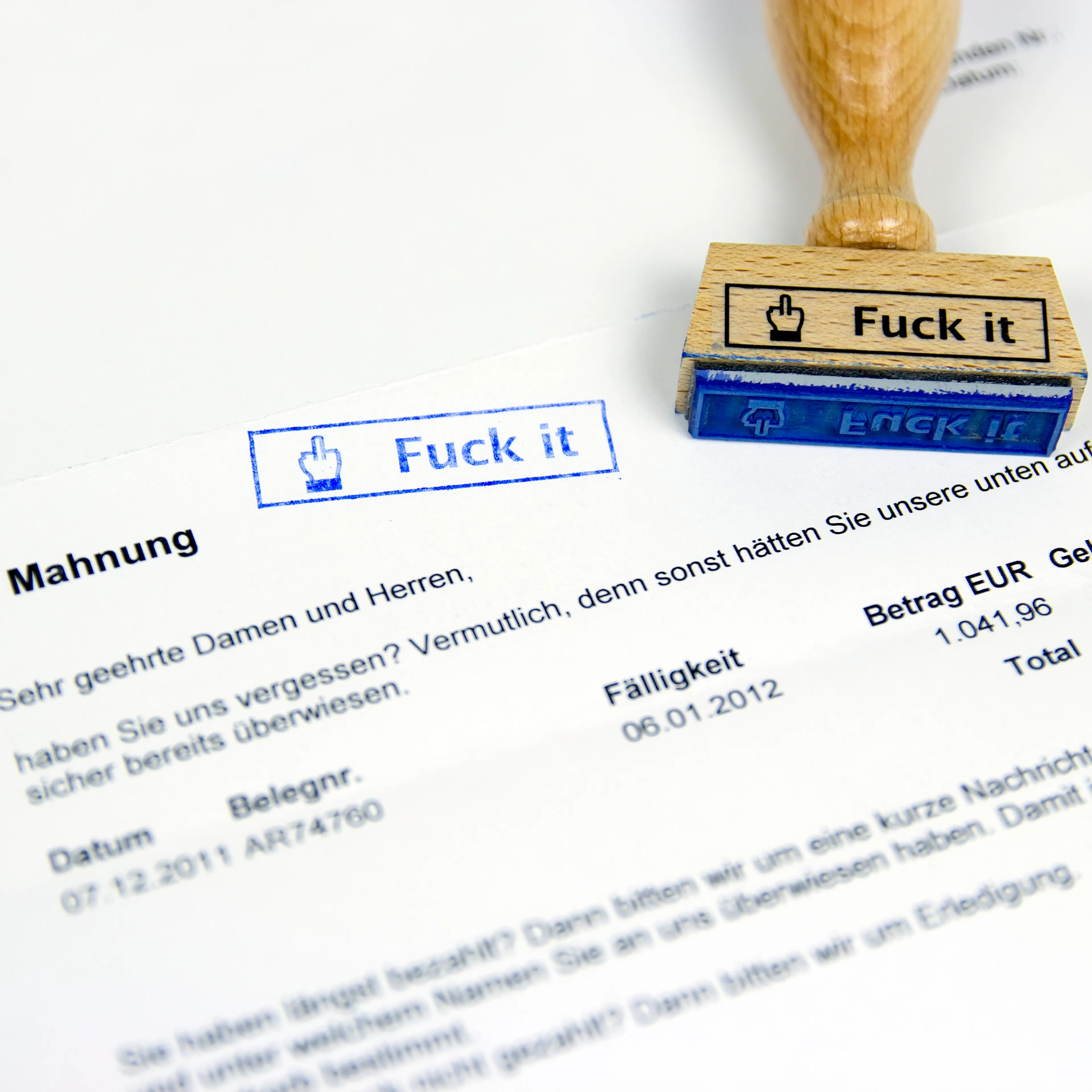 Stempel Fuck it
