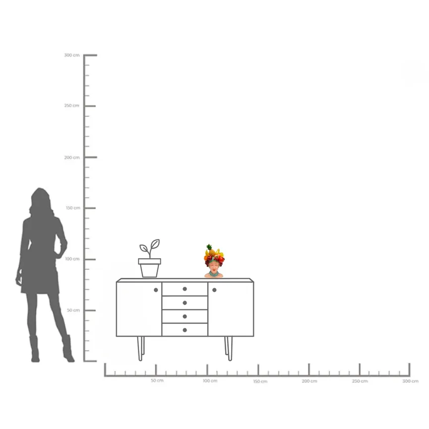 Vase "Fruity" Früchte detail