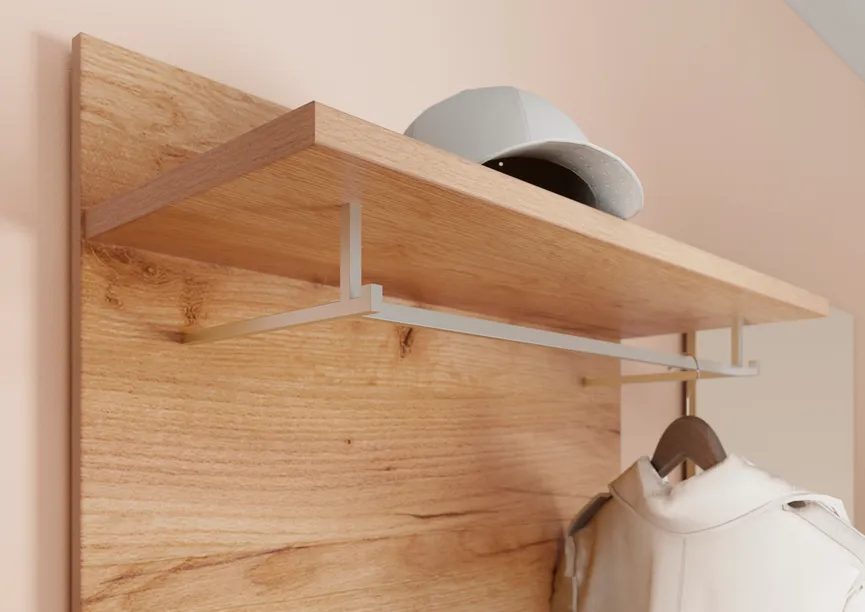 Garderobenpaneel detail