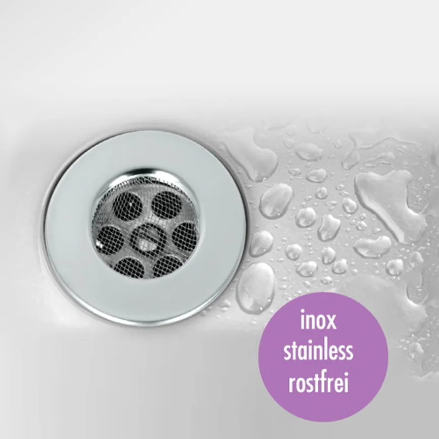 Haarfangsieb 7,5 cm Inox detail