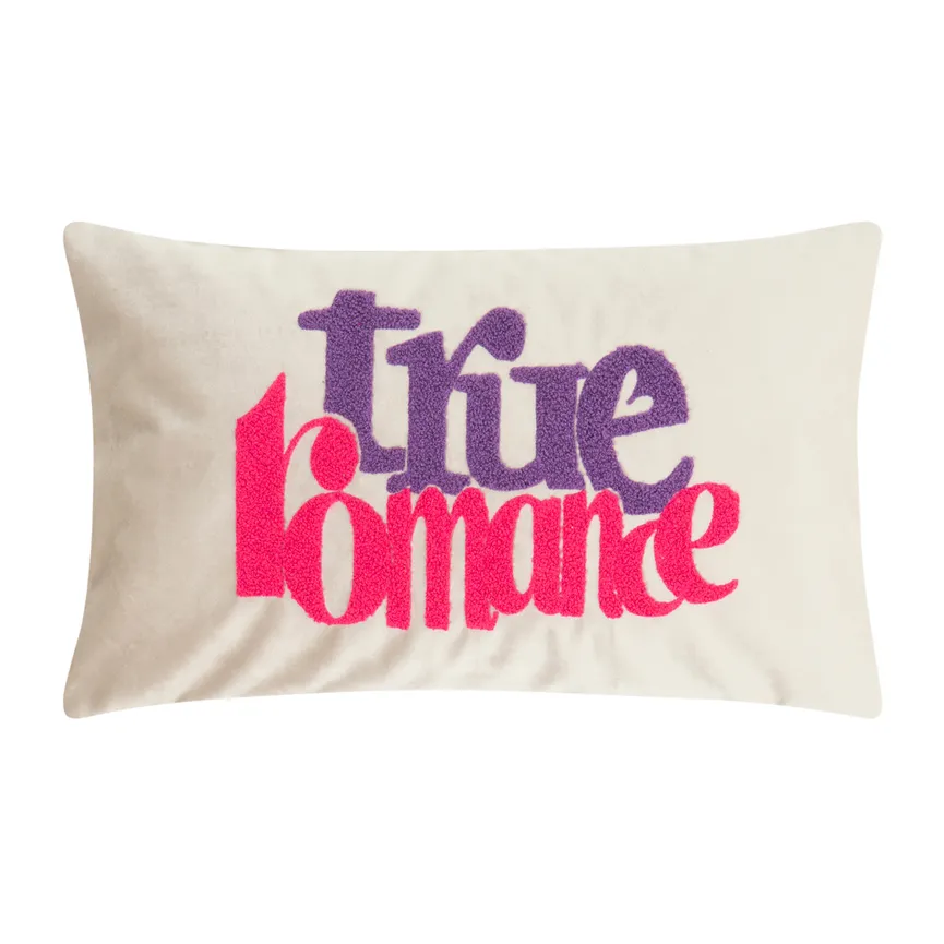 Kissen "Letters" True taupe hauptaufnahme