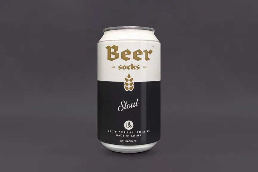 Biersocken "Stout" detail