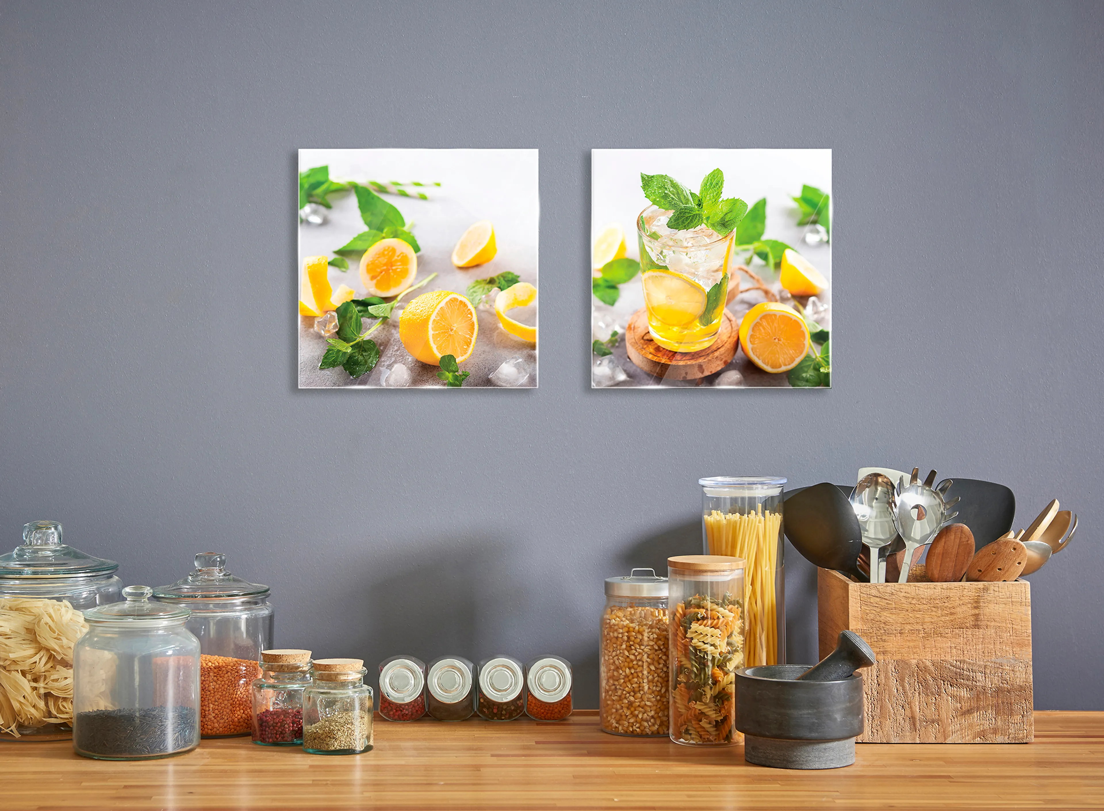 Glasbild 2tlg. Fresh lemonade
