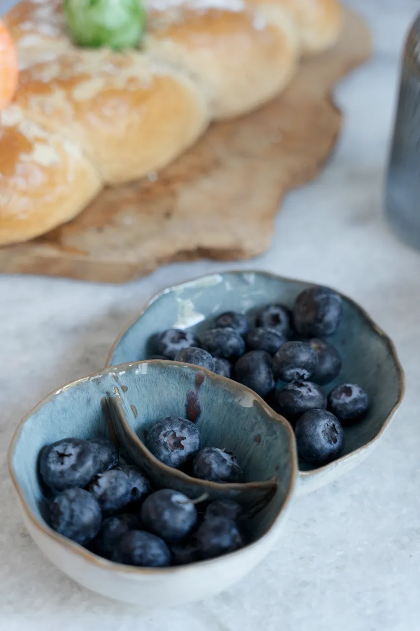 Schale "Mina" blau milieu