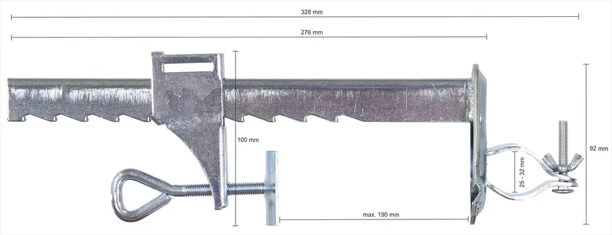 Balkonklammer detail