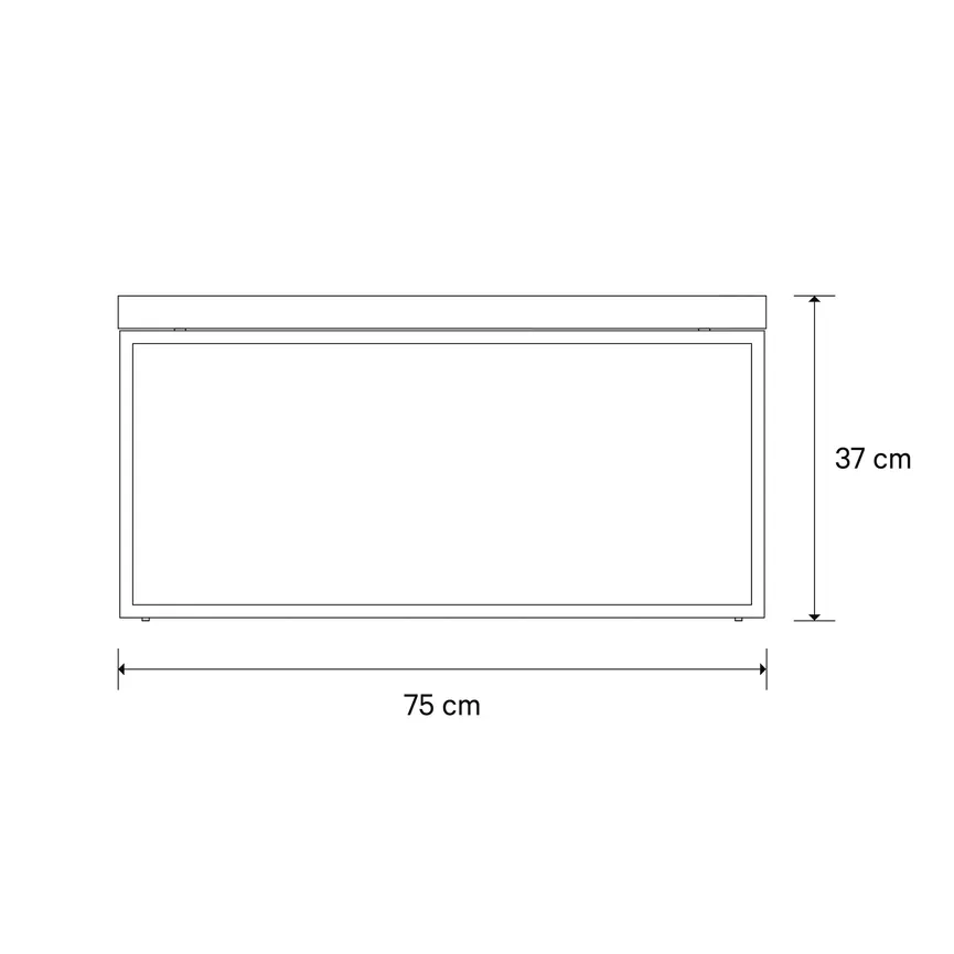 Couchtisch Cube Holzplatte detail