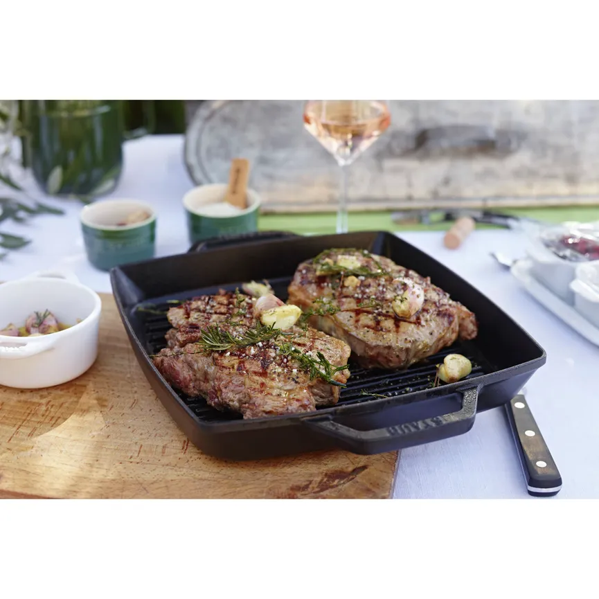 Grillpfanne 28 cm quadratisch milieu
