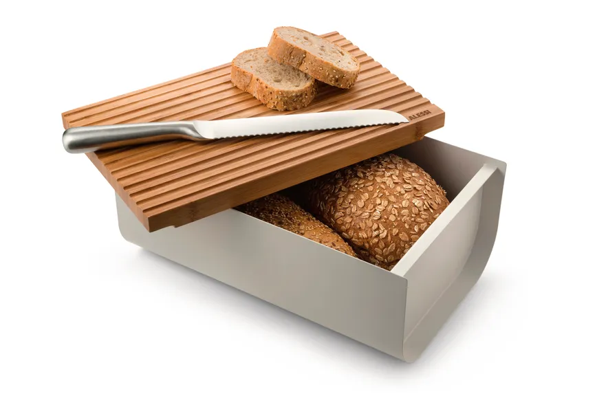 Brotkasten "Mattina" grau detail