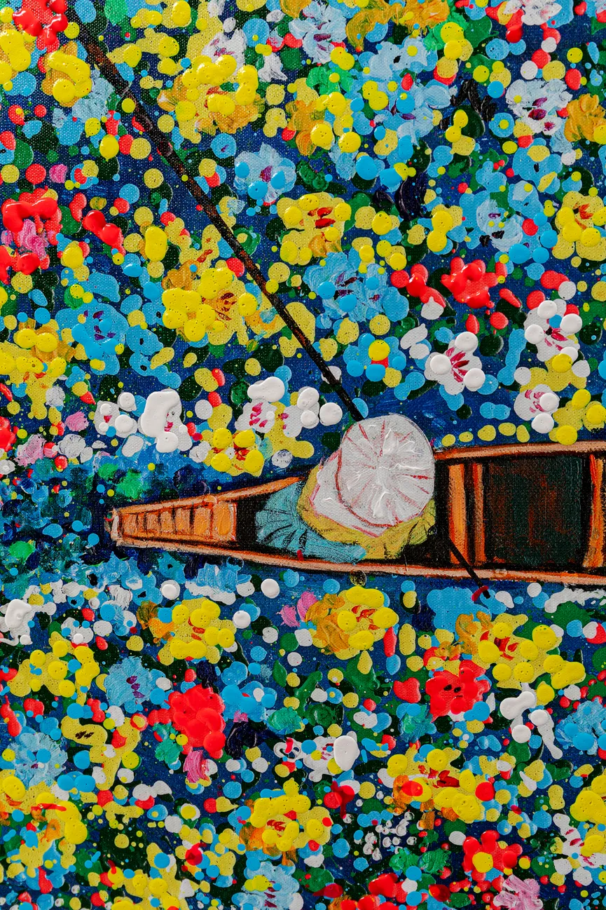 Wandbild "Floating Flowers" detail