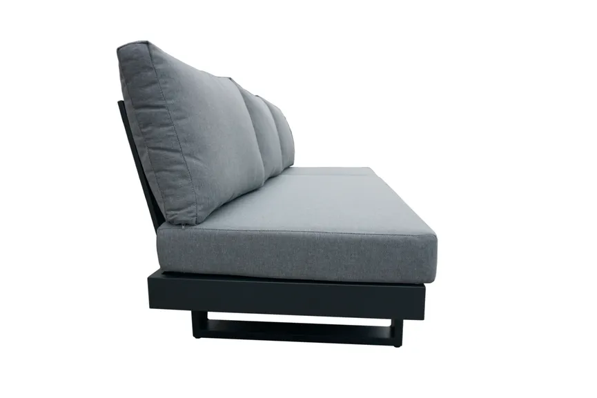 Sofaliege Anthrazit Aluminium detail