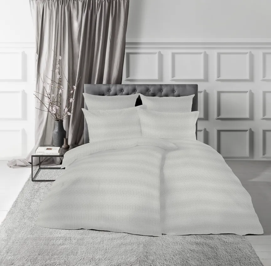 Damast-Bettw.Jade 135x200 milieu