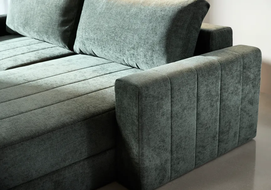 Schlafsofa Lounger + Armlehnen detail