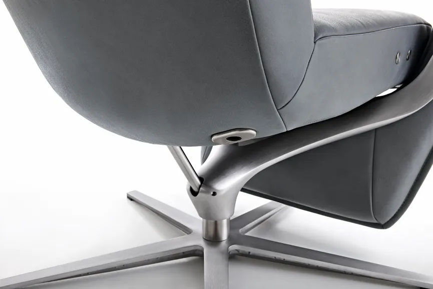 Sessel Yoko-4 DK nickel detail