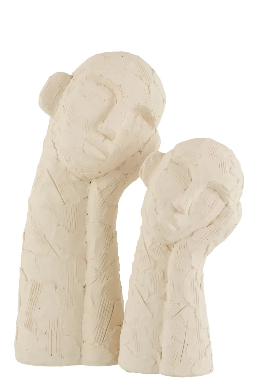 Figur "Ruhend" weiß M detail