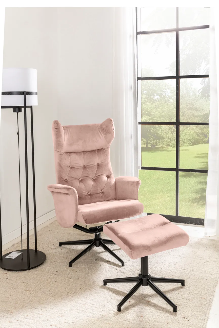 Relaxsessel + Hocker milieu