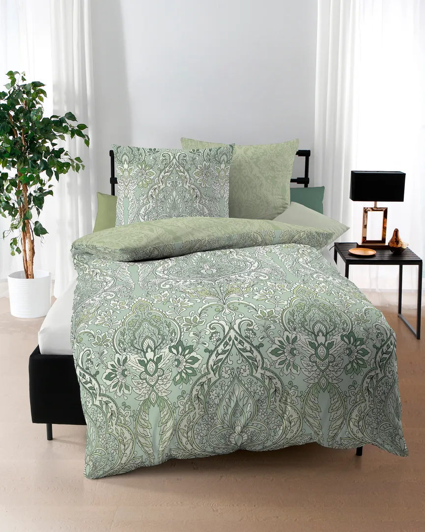 Satin-Bettw. Esra 135x200 milieu