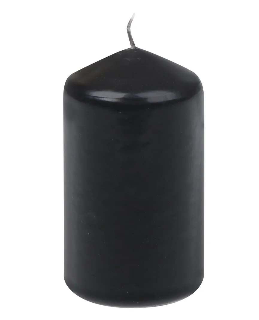 Stumpenkerze schwarz material_farbe