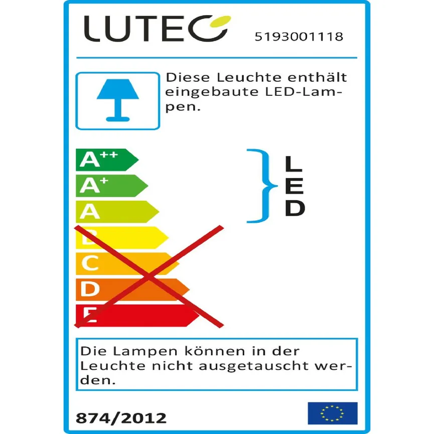 Außenwandleuchte "Qubo" energielabel