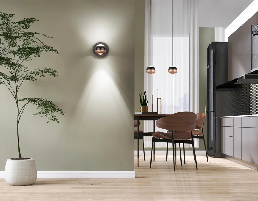 Wandleuchte "Orbit" milieu