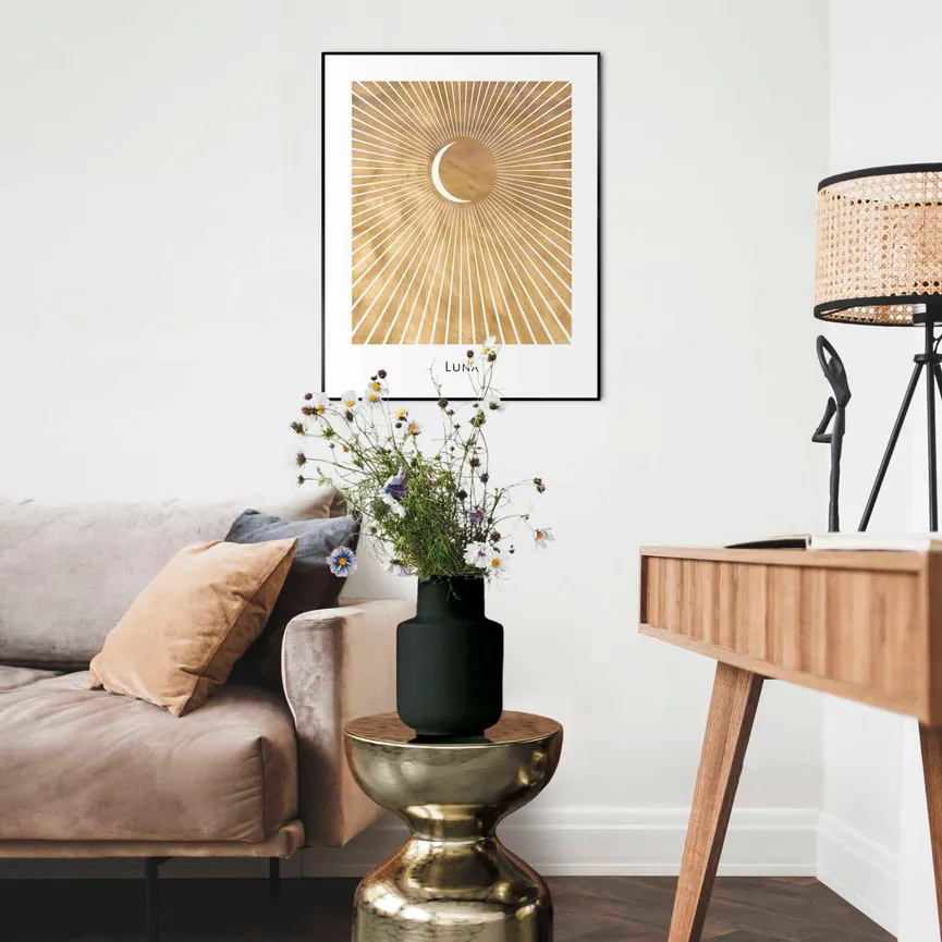 Bild gerahmt "Luna" Moon milieu