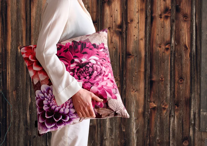 Wendekissen gef. Dahlia milieu