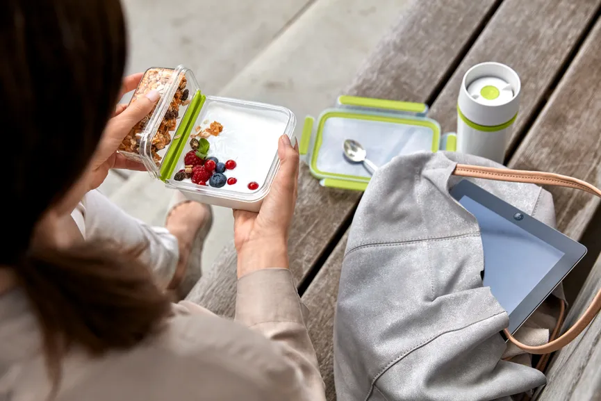 Joghurtbox Clip&Go 0,6 p eckig milieu