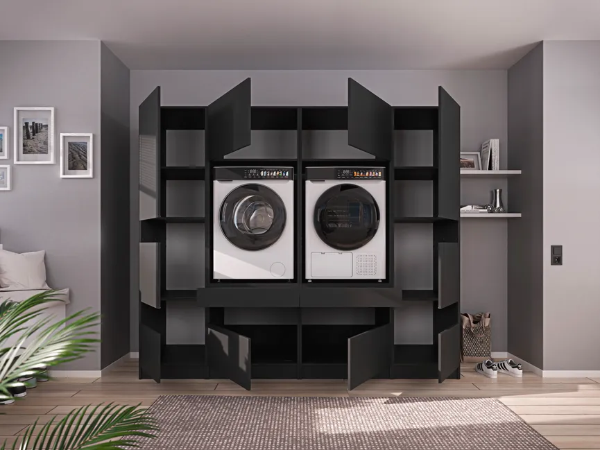 Waschmaschinenschrank detail