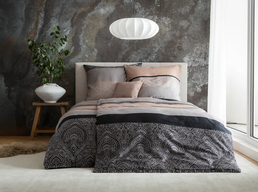 Satin-Bettw. Milano 135x200 milieu