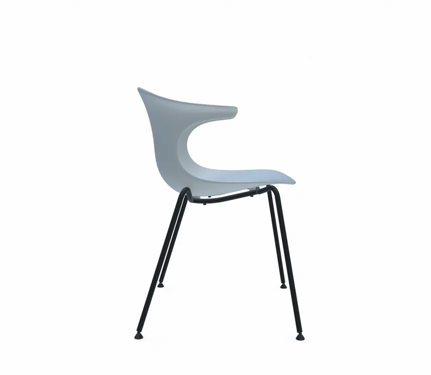 Stuhl 4 Legs black detail