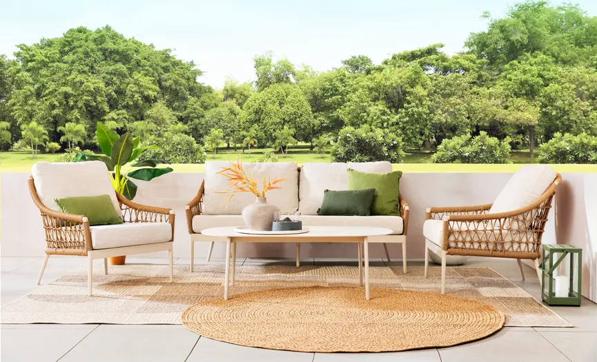 Lounge-Set 4-tlg. milieu