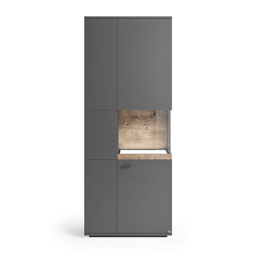 Vitrine 2-trg. rechts, milieu