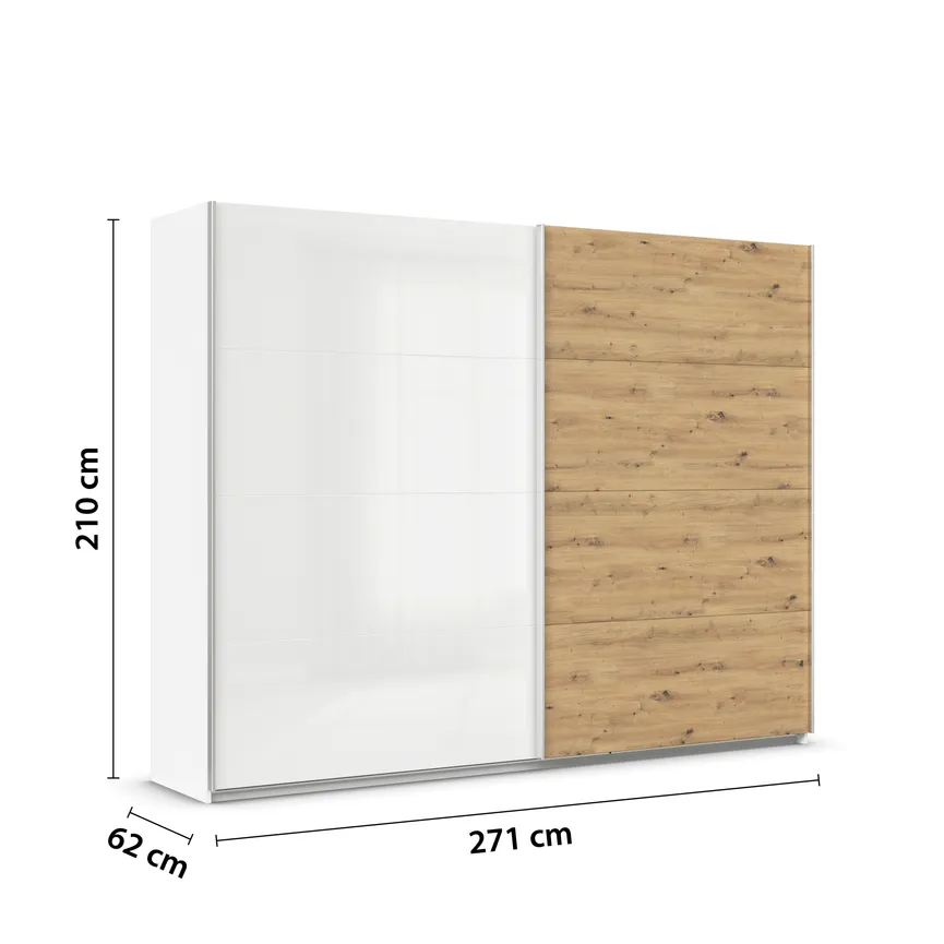Schwebetürenschrank 2-trg. detail