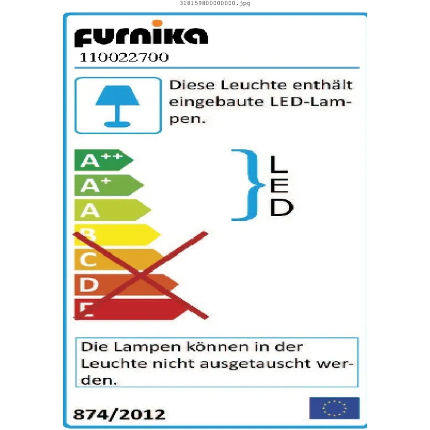 *Aufsatzbeleuchtung energielabel