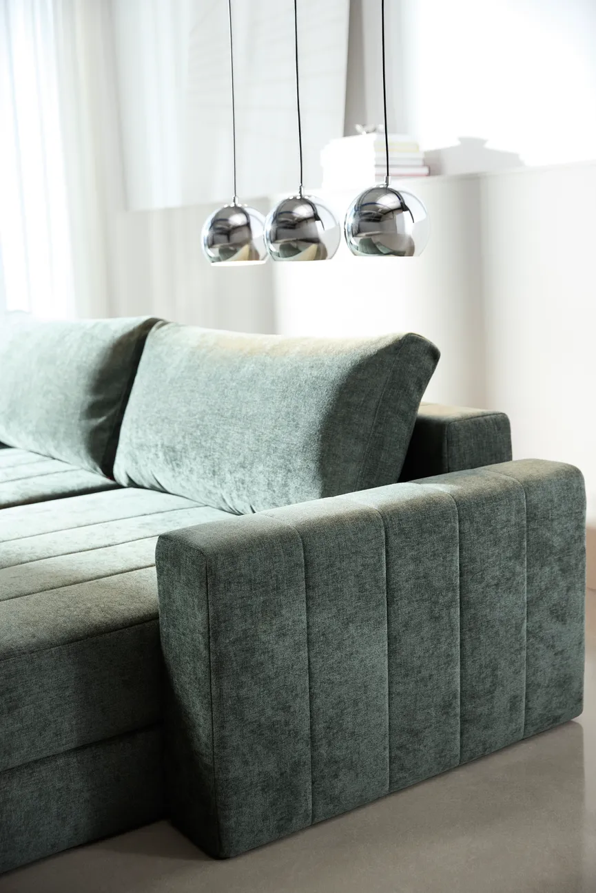 Schlafsofa Lounger + Armlehnen detail